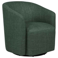 Mossbrook Fabric Upholstered Swivel Accent Chair Green - Home & Sleep Outlet
