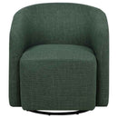 Mossbrook Fabric Upholstered Swivel Accent Chair Green - Home & Sleep Outlet