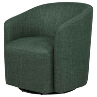 Mossbrook Fabric Upholstered Swivel Accent Chair Green - Home & Sleep Outlet
