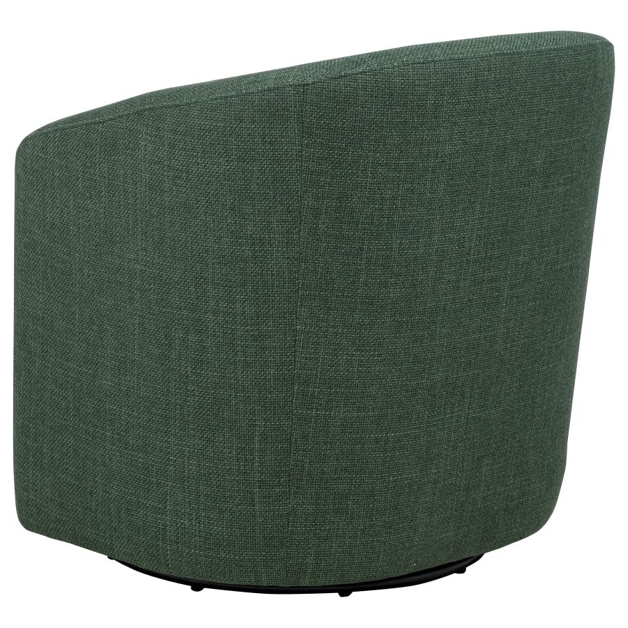 Home & Sleep Outlet - Mossbrook Fabric Upholstered Swivel Accent Chair Green
