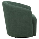 Mossbrook Fabric Upholstered Swivel Accent Chair Green - Home & Sleep Outlet