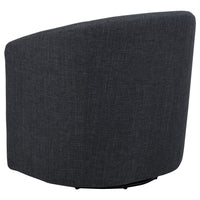 Mossbrook Fabric Upholstered Swivel Accent Chair Anthracite - Home & Sleep Outlet