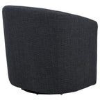 Home & Sleep Outlet - Mossbrook Fabric Upholstered Swivel Accent Chair Anthracite