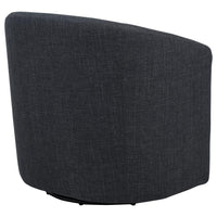 Mossbrook Fabric Upholstered Swivel Accent Chair Anthracite - Home & Sleep Outlet