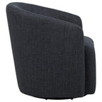 Home & Sleep Outlet - Mossbrook Fabric Upholstered Swivel Accent Chair Anthracite