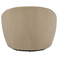Myernick Velvet Upholstered Swivel Accent Chair Camel - Home & Sleep Outlet