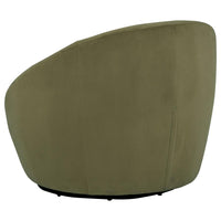 Myernick Velvet Upholstered Swivel Accent Chair Olive - Home & Sleep Outlet