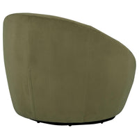 Myernick Velvet Upholstered Swivel Accent Chair Olive - Home & Sleep Outlet