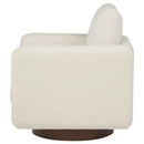 Iris Fabric Upholstered Swivel Accent Chair Ivory - Home & Sleep Outlet