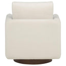 Iris Fabric Upholstered Swivel Accent Chair Ivory - Home & Sleep Outlet