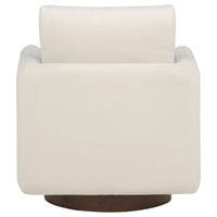 Iris Fabric Upholstered Swivel Accent Chair Ivory - Home & Sleep Outlet