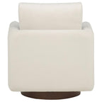 Home & Sleep Outlet - Iris Fabric Upholstered Swivel Accent Chair Ivory