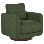 Home & Sleep Outlet - Iris Fabric Upholstered Swivel Accent Chair Matcha