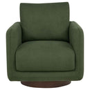 Iris Fabric Upholstered Swivel Accent Chair Matcha - Home & Sleep Outlet