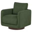 Iris Fabric Upholstered Swivel Accent Chair Matcha - Home & Sleep Outlet