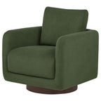 Home & Sleep Outlet - Iris Fabric Upholstered Swivel Accent Chair Matcha