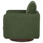 Home & Sleep Outlet - Iris Fabric Upholstered Swivel Accent Chair Matcha