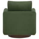 Iris Fabric Upholstered Swivel Accent Chair Matcha - Home & Sleep Outlet