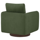 Iris Fabric Upholstered Swivel Accent Chair Matcha - Home & Sleep Outlet