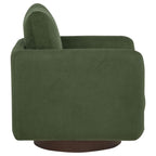 Home & Sleep Outlet - Iris Fabric Upholstered Swivel Accent Chair Matcha