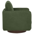 Iris Fabric Upholstered Swivel Accent Chair Matcha - Home & Sleep Outlet