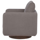 Iris Fabric Upholstered Swivel Accent Chair Stone - Home & Sleep Outlet