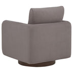 Home & Sleep Outlet - Iris Fabric Upholstered Swivel Accent Chair Stone