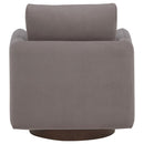 Iris Fabric Upholstered Swivel Accent Chair Stone - Home & Sleep Outlet