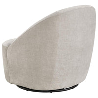 Leon Chenille Upholstered Swivel Accent Chair Beige - Home & Sleep Outlet