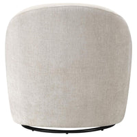 Leon Chenille Upholstered Swivel Accent Chair Beige - Home & Sleep Outlet