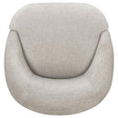 Leon Chenille Upholstered Swivel Accent Chair Beige - Home & Sleep Outlet