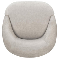 Leon Chenille Upholstered Swivel Accent Chair Beige - Home & Sleep Outlet