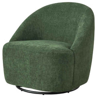 Leon Chenille Upholstered Swivel Accent Chair Green - Home & Sleep Outlet