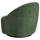 Leon Chenille Upholstered Swivel Accent Chair Green - Home & Sleep Outlet