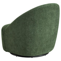 Leon Chenille Upholstered Swivel Accent Chair Green - Home & Sleep Outlet
