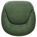 Leon Chenille Upholstered Swivel Accent Chair Green - Home & Sleep Outlet