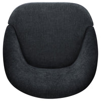 Leon Chenille Upholstered Swivel Accent Chair Black - Home & Sleep Outlet
