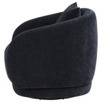 Home & Sleep Outlet - Arnaud Chenille Upholstered Swivel Accent Chair Navy
