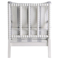 Blanchett Upholstered Bobbin Accent Chair White - Home & Sleep Outlet