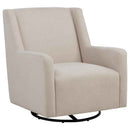 Sorrel Fabric Upholstered Swivel Glider Arm Chair Latte - Home & Sleep Outlet