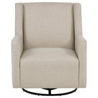 Home & Sleep Outlet - Sorrel Fabric Upholstered Swivel Glider Arm Chair Latte