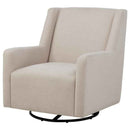 Sorrel Fabric Upholstered Swivel Glider Arm Chair Latte - Home & Sleep Outlet