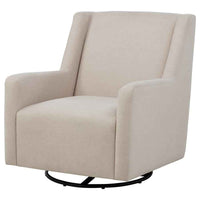 Sorrel Fabric Upholstered Swivel Glider Arm Chair Latte - Home & Sleep Outlet