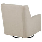 Home & Sleep Outlet - Sorrel Fabric Upholstered Swivel Glider Arm Chair Latte