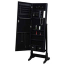 Tutuola Cheval Mirror with Jewelry Storage Black - Home & Sleep Outlet