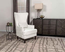 Pippin Upholstered High Wingback Accent Chair Latte - Home & Sleep Outlet