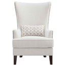 Pippin Upholstered High Wingback Accent Chair Latte - Home & Sleep Outlet