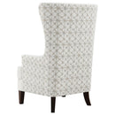 Pippin Upholstered High Wingback Accent Chair Latte - Home & Sleep Outlet
