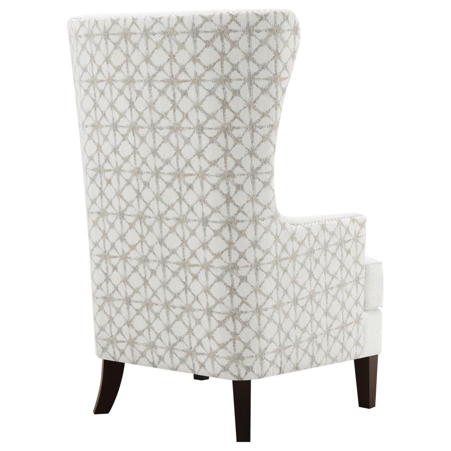 Pippin Upholstered High Wingback Accent Chair Latte - Home & Sleep Outlet