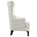 Pippin Upholstered High Wingback Accent Chair Latte - Home & Sleep Outlet
